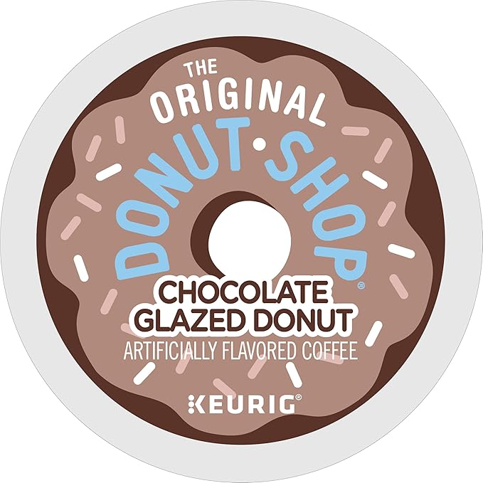 The Original Donut Shop Coffee Chocolate Glazed Donut Keurig Single-Serve K-Cup Pods, Medium Roast Coffee, 72 Count
