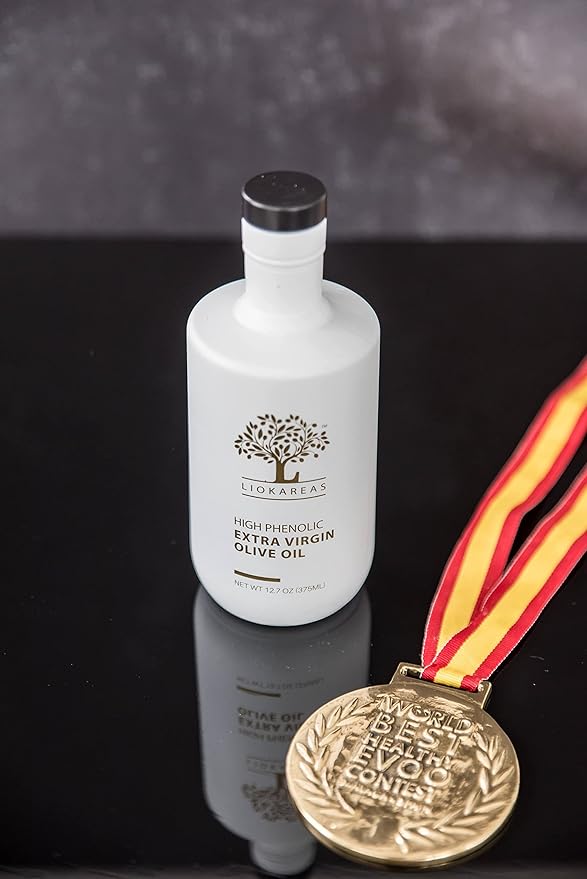 Rx High Phenolic Extra Virgin Olive Oil ??Cold Pressed, Rich in Oleocanthal, Naturally High in Antioxidants, Bold Flavor ??375mL Bottle