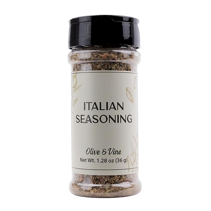 Olive & Vine Italian Seasoning, Herb Blend, Use in Pasta, Pizza, Salads, Rich Tradition, Authentic Taste, For Global Recipes (1.28 Ounce)
