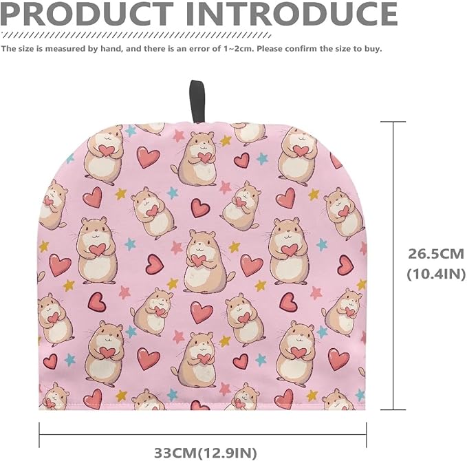 Valentine's Day Heart Guinea Pig Tea Cosy Kitchen Home Decorative Tea Pot Dust Cover Thermal Insulation & Heat Preservation Tea Cozies for Home Kitchen Valentine's Decor & Gift