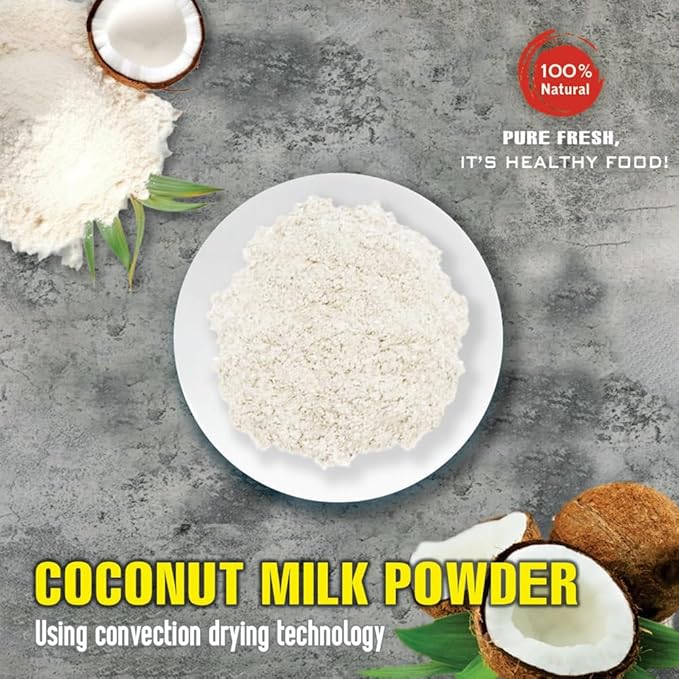 COCONUT MILK POWDER 5.29 Oz (150g) VIETFARMFOOD: Pure, natural freeze-dried spice made from real vegetables and fruits - perfect for enhancing every meal, from cooking, baking, salads, soups, sauces