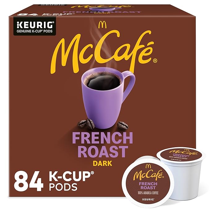 McCafe French Roast, Keurig Single Serve K-Cup Pods, Dark Roast Coffee Pods, 84 Count