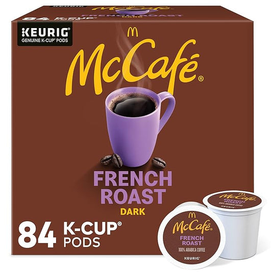 McCafe French Roast, Keurig Single Serve K-Cup Pods, Dark Roast Coffee Pods, 84 Count