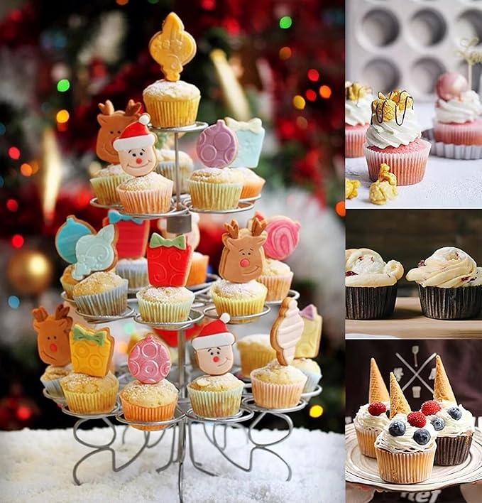 1000-Count White Mini Cupcake Liners Small Muffin Liners No Smell Premium Greaseproof Paper Cupcake Wrappers Baking Cups (1.35 Inch Bottom Dia.)