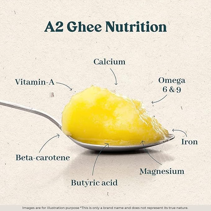 GirOrganic Grass Fed A2 Ghee| Clarified Butter (8 Oz) - Unsalted Gir Cow Ghee Butter - Organic Ghee Oil - Pasture Raised, Lactose-Free 8 Oz