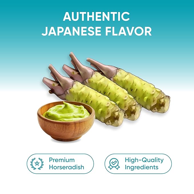 RSF ??Premium Wasabi Powder 2.2 LB (1kg) ??Real Japanese Horseradish Root ??Intense Heat for Sushi & Japanese Cooking ??Gluten-Free, Kosher