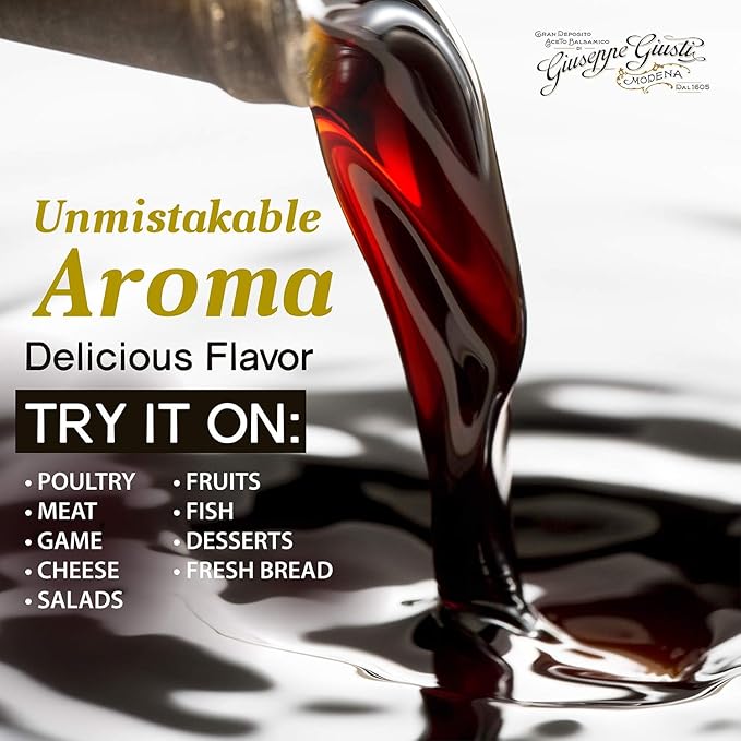 Giusti Balsamic Vinegar of Modena IGP ??Authentic Italian Aceto Balsamico di Modena IGP, Made in Italy, Perfect for Marinades, Vinaigrettes & Sauces ??16.9 fl oz (500 ml) - Pack of 4