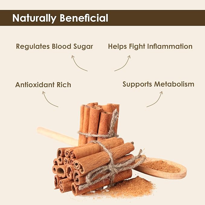 Organic Cinnamon Powder 15.90 oz - Organic Ground Cinnamon Bulk Spice - USDA Certified, Gluten Free, Kosher - For Baking & Cooking - The Holly Tree