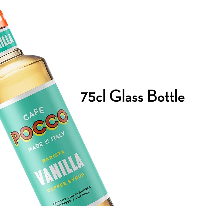 Cafe Pocco Vannillia Syrup 750ml Glass Bottle (1 Bottle, N/A)