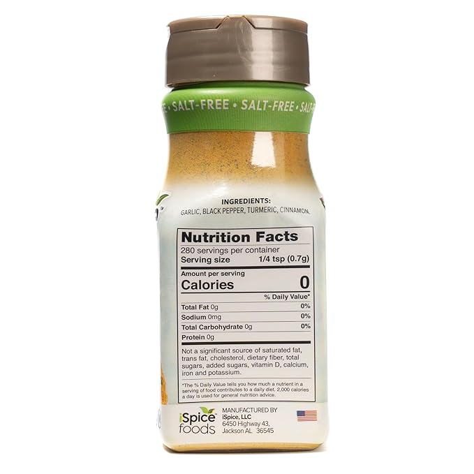 iSpice - Salt-Free | Sugar free | 100% Fat Free Pure Wellness Meat Sauce Seasoning Blend | All Natural | Ready to use as is | No preparation is necessary