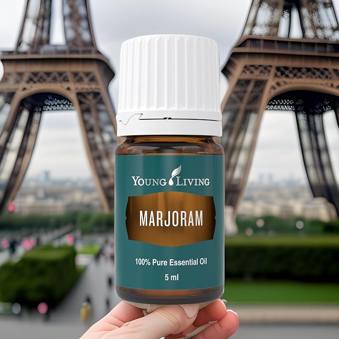 Young Living - Marjoram Essential Oil 5 ml | Soothing Muscle Relief | Aromatherapy for Relaxation | Ideal for Massage | Diffusing for a Calming Environment