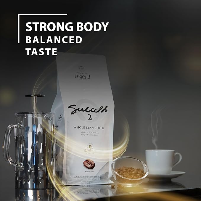 TRUNG NGUYEN LEGEND SUCCESS 2 Full-City Roasted Whole Bean Coffee, Bold & Mild Aroma, 35 Oz Bag, Robusta & Arabica Vietnamese Energy Coffee Beans - Specialized for Ice Coffee