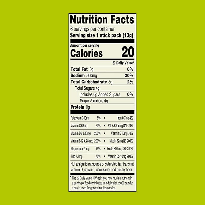 Arizona Rx MD Hydration Watermelon - Drink Mix - 920mg of Electrolytes - 0.45 oz Powder Sticks (Pack of 6)