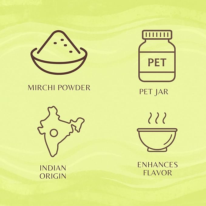 AYURVEDASHREE Chilli Powder (Mirchi Ground) 100gM PET Jar ~ All Natural | Vegan | Gluten Friendly | NON-GMO | Indian Origin |