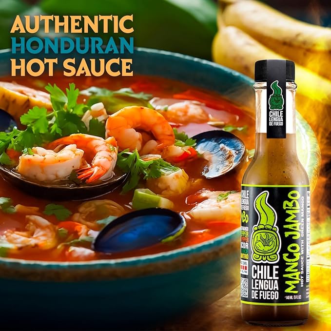 Mango Jambo Mild Hot Sauce – Pack of 2 – Green Mango & Serrano Blend with Sweet & Tangy Flavor – Award-Winning Gourmet Sauce