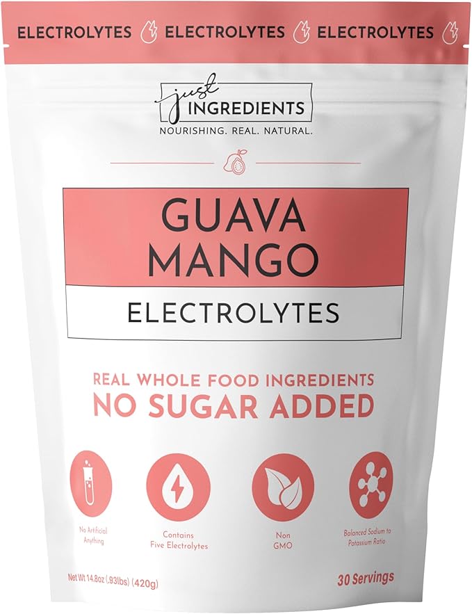 Guava Mango Electrolytes ??30?‘Serving Hydration Drink Mix with Coconut Water, Sea Salt, and Trace Minerals ??Supports Hydration, Recovery, and Electrolyte Balance*