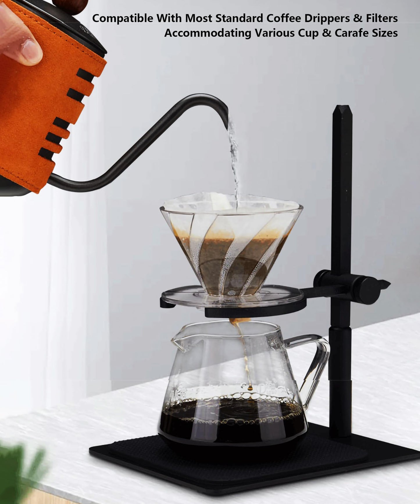 Makidar Pour Over Coffee Station Coffee Dripper Stand Stainless Steel