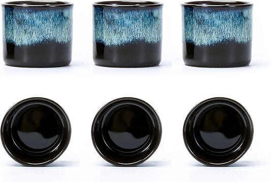 Tea Cups Set of 6 (magic blue exterior)