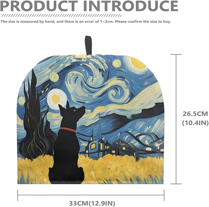Tea Pot Cover Starry Night Dog Print Teapots Cosy Insulated Tea Cozies Home Kitchen Decoration Teapot Dust Cover Warming Tea Kettle Quilt Creative Gifts for Party