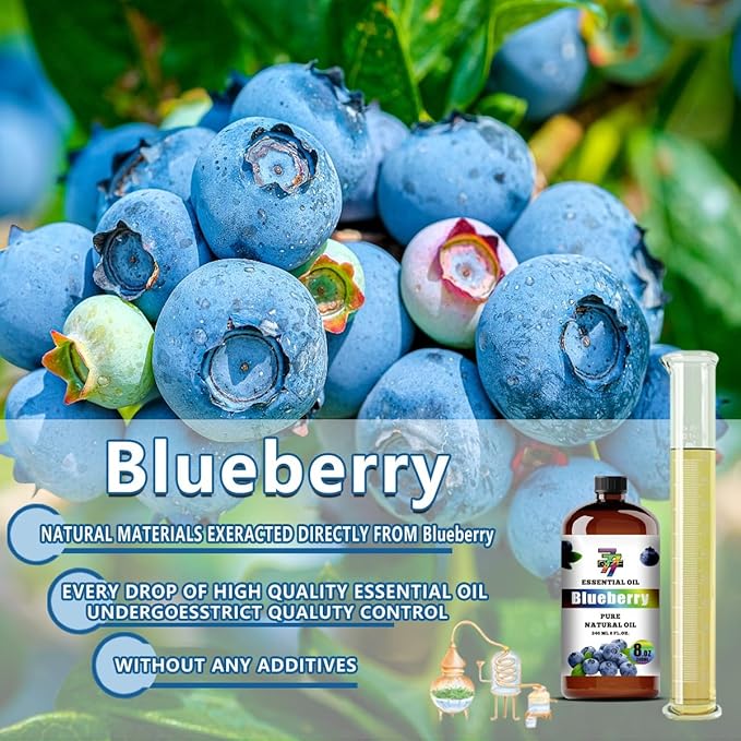 Blueberry Essential Oil (8 oz / 240 ml) ??Blueberry Oils for diffusers, humidifiers, Home Baths, Cleaning Products, Yoga, DIY Soaps and DIY Scented Candles