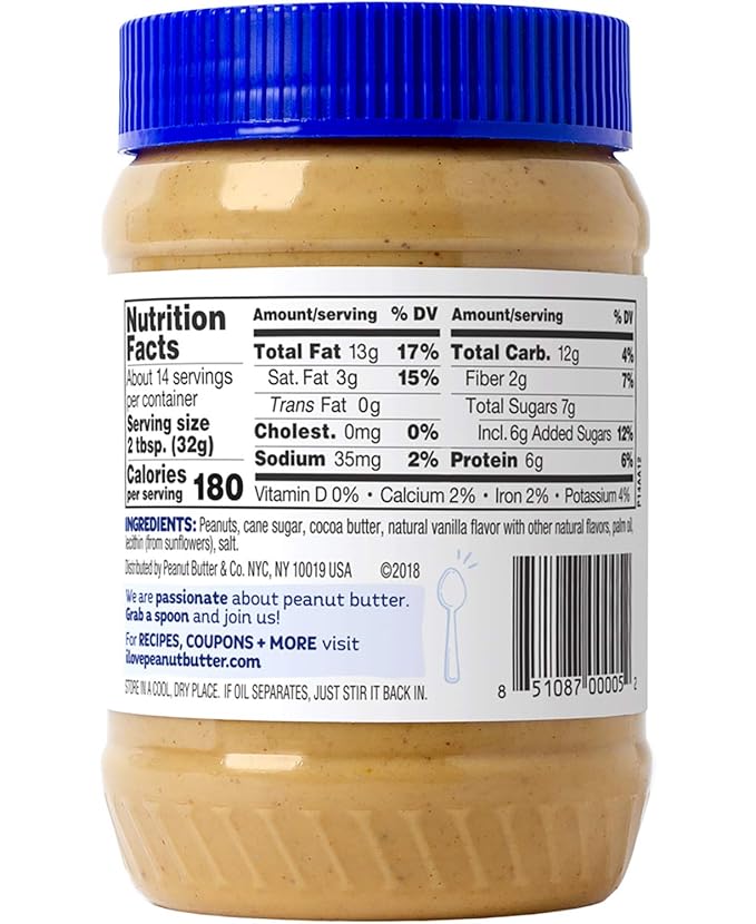 Peanut Butter & Co. White Chocolatey Wonderful Peanut Butter, Non-GMO Project Verified, Gluten Free, Vegan, 16 Ounce (Pack of 2)