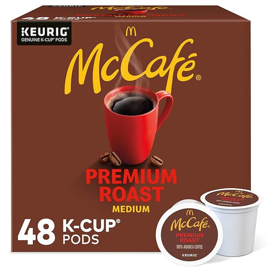 McCafé Premium Roast, Keurig Single Serve K-Cup Pods, Medium Roast Coffee Pods, 48 Count