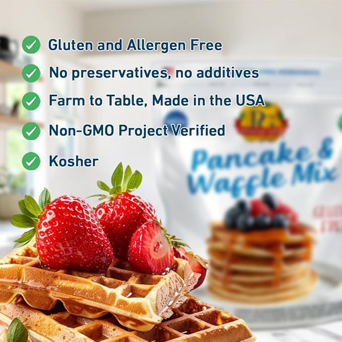 Premium Gold Gluten Free Pancake and Waffle Mix | 2lb