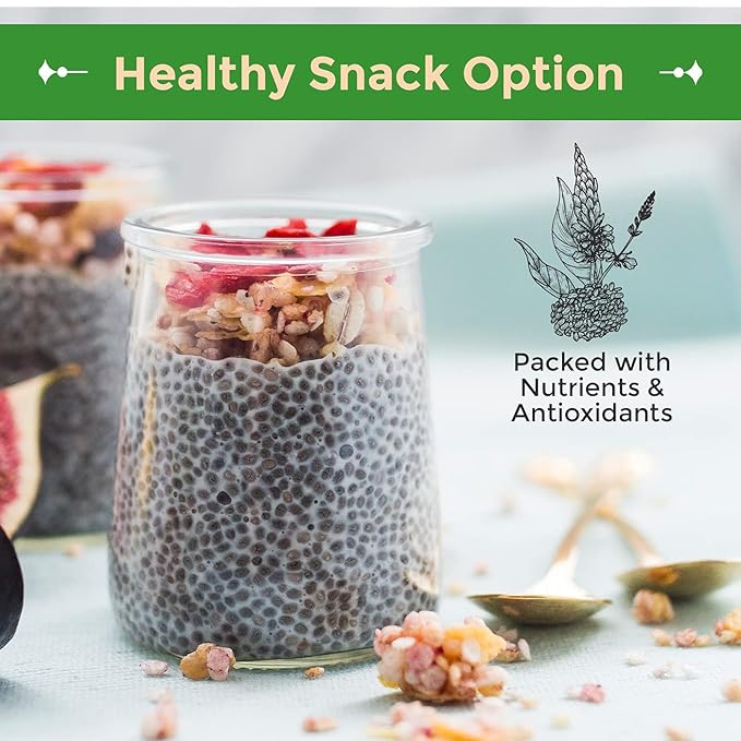 Sincerely Nuts Black Chia Seeds - Natural Superfood | Raw, Gluten-Free, Vegan & Kosher | Healthy Food Perfect for Oatmeal, Shakes, Smoothies | Source of Protein Omega 3, Fiber. 2(LB) Bag