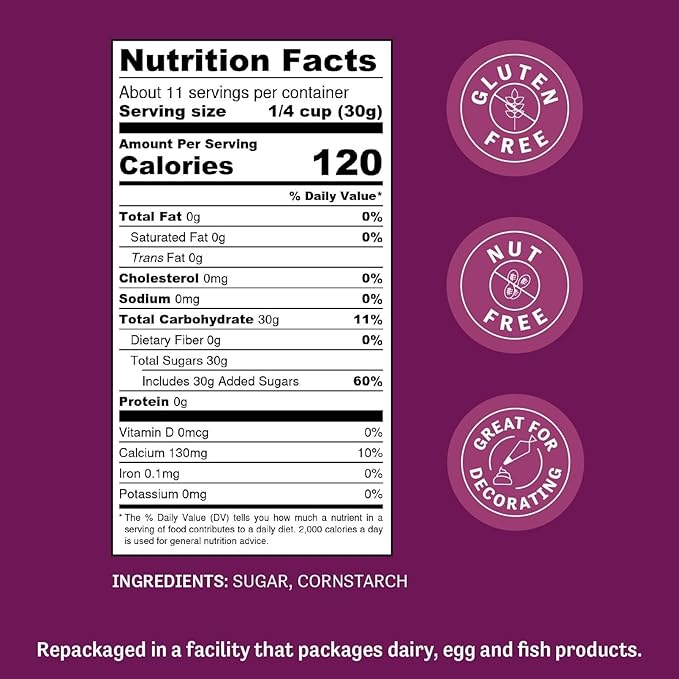 Judee?™s 6X Powdered Confectioners Sugar 11.25 oz - 100% Non-GMO, Gluten-Free, and Nut-Free - 6X Size Perfect for Icings, Frostings, and Dusting Baked Goods