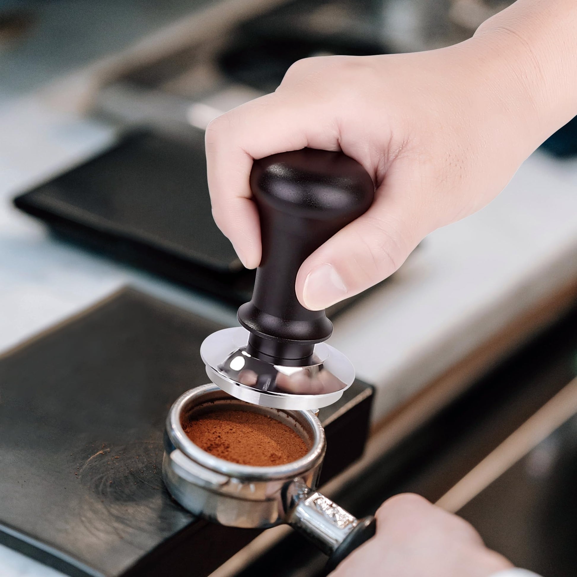 Apexstone Coffee Tamper Spring Loaded 51mm, Calibrated Espresso Tamper 51mm, Espresso Tamper Spring