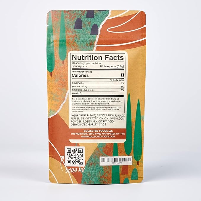 Collected Foods Italian Tuscan Seasoning | All-Natural Spice Blend | Small Batch Mix for Grilling, Pasta, Vegetables, Dressings & Olive Oil Dipping | Non-GMO, Gluten-Free, No Artificial Flavors | 2 oz