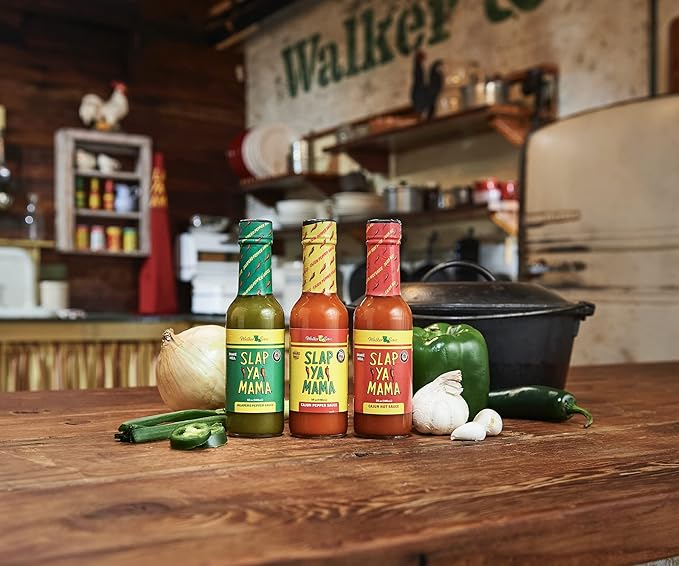 Slap Ya Mama Louisiana Style Variety Pack, Cajun Original Blend Spice Mix 8 Ounce Can and Cajun Hot Sauce 5 Ounce Bottle