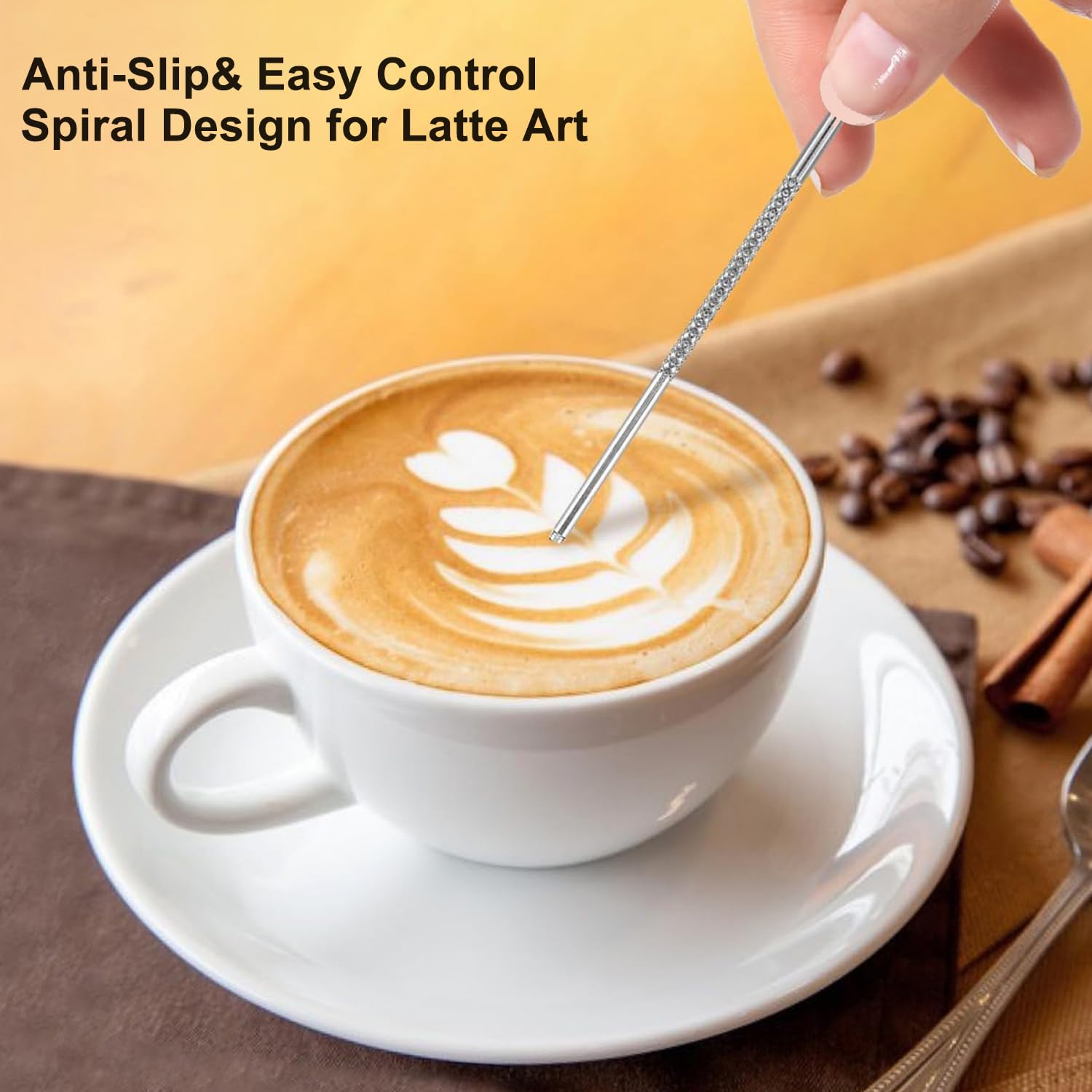 Espresso Accessories Kit 51mm Tamper: 51mm Espresso Tamper Set Barista Tools Including Coffee