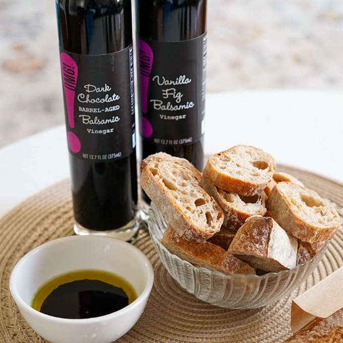 OMG! Oils: Balsamic Vinegar | Perfect for Dipping, Marinades, Glazing and Topping! (Dark Chocolate Balsamic Vinegar, 375ml/12.7oz)??,<div>