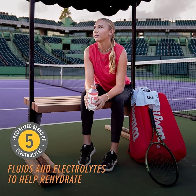 Gatorlyte Zero Rehydration Electrolyte Drink, Fruit Punch, Specialized Blend of 5 Electrolytes, Zero Sugar, No Artificial Sweeteners, No Artificial Flavors, 20 fl oz Bottles (12 Pack)