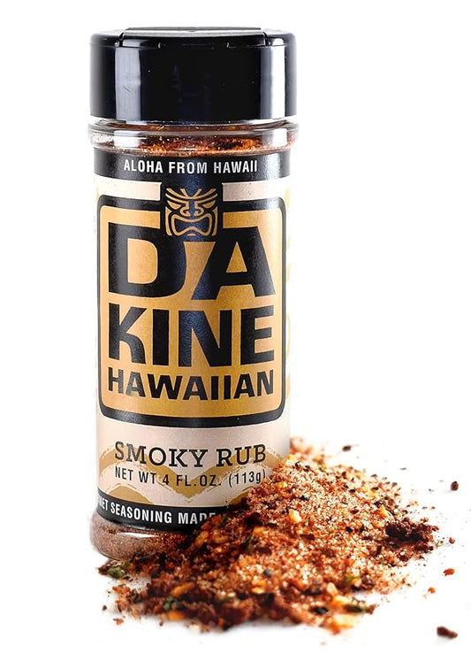 Da Kine Hawaiian Premium BBQ Dry Rub Seasoning - Authentic BBQ Seasoning Blend, Perfect Gourmet Rub Spices for Smoking, Grilling & Cooking - Gluten-Free, Low Sodium, No MSG - Smoky Flavor (4 oz - 1 Pack)