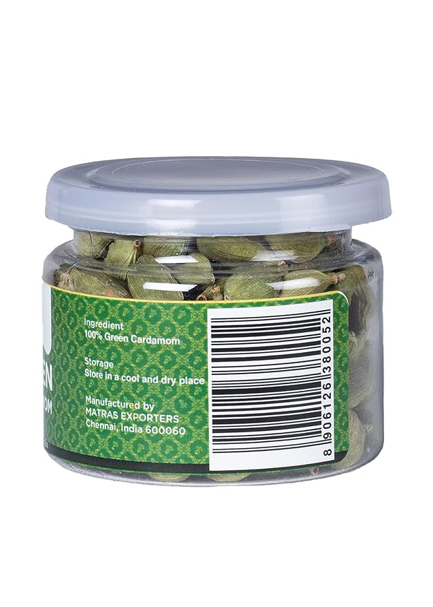 Indian GREEN CARDAMOM Pods Whole | 1 oz | Flavourful Indian Spice | Semillas de Cardamomo | by Yogi's Gift