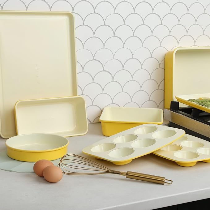 Larder & Vine 24 Piece Set (Limoncello) | Bakeware Set, Utensil Set, and Trivets