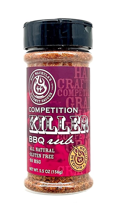 Hot Wachula?™s Killer Rub | Ultimate BBQ Rub Seasoning for Smokers and Pitmasters | World Champion Barbecue Seasoning for Smoking & Grilling | Great for for All Meats and Seafood | All Natural | No Added Fillers | No Silica Dioxide | No MSG | Gluten Free