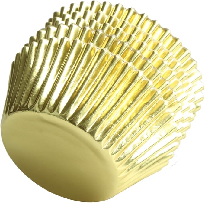 Gold-Foil Cupcake-Liners Paper-Baking-Cupcake,for Birthday Parties, Weddings,Standard Sized(pack of 100ç«???,<div>