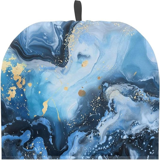 Blue Marble Tea Cozy Kitchen Kettle Dust Cover Washable Teapot Dust Cover Tea Kettle Cover for Tea Pot Decorative Kitchen竊뉰lue竊?"<div>