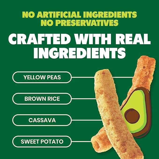Jackson???Super Veggie Straws Variety Pack (5 oz, Pack of 6) ??Ranch, Cheddar, Sea Salt ??Gluten Free, Made with Premium Avocado Oil, Veggie Chips, Snack Variety Pack, Veggie Straws Individual Bags