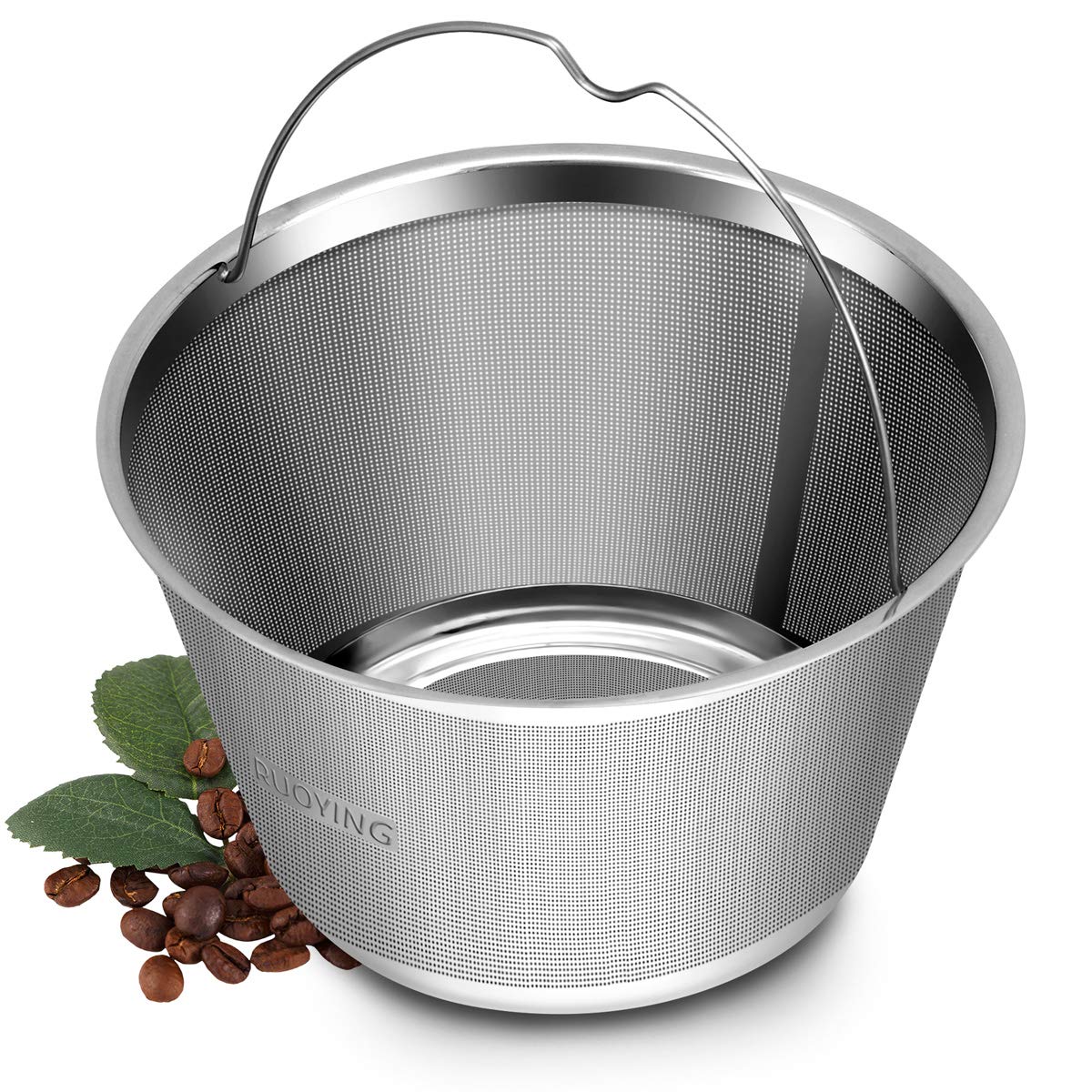 Reusable Stainless Steel Basket Coffee Filters, Fits Mr Coffee 4~5 Cup