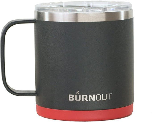 BurnOut 2.0 Instant Drinkability Temperature Control Mug (14 oz Black with Red)
