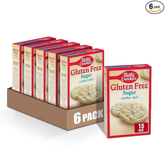 Betty Crocker Gluten Free Sugar Cookie Mix, 15 oz. (Pack of 6)