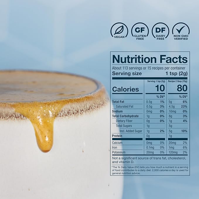 Laird Superfood Non-Dairy Coffee Creamer Mocha, Shelf-Stable Superfood Non-Dairy Powder Creamer, Gluten Free, Non-GMO, Vegan, 16 oz. Bag, Pack of 1