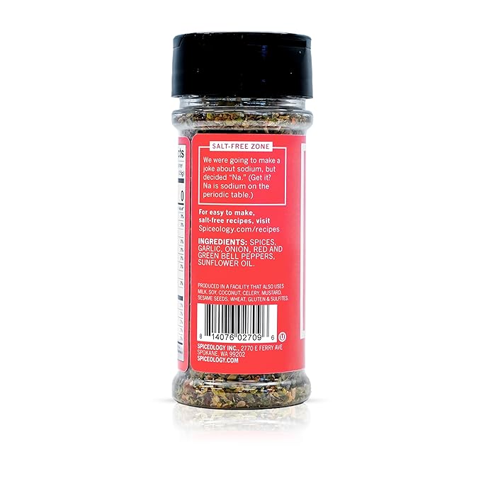 Spiceology – Pizza Pie Salt-Free Seasoning – Italian Herb Spice Blend with Oregano, Garlic, Parsley, and Bell Peppers – Perfect for Pasta, Vegetables, Soups, and Homemade Pizza – 1.9 oz