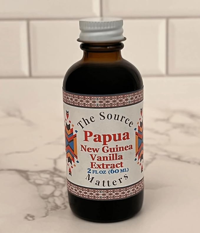 Papua New Guinea Vanilla Extract by The Source Matters | Pure, Authentic Flavor for Baking & Culinary Use (2 oz)