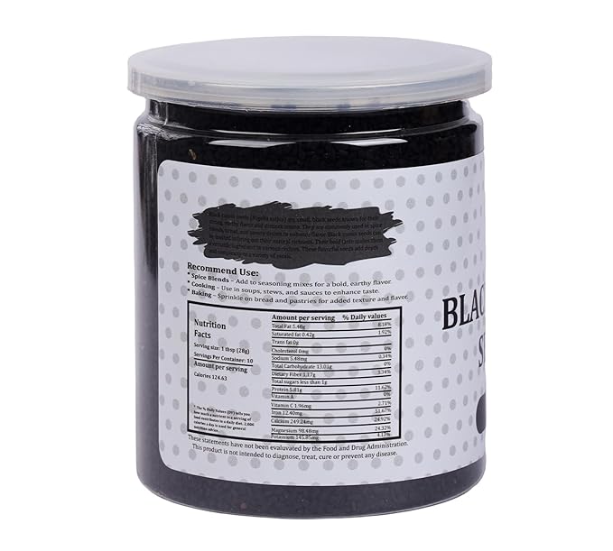 Black Cumin Seeds 10oz, Nigella Sativa, 100% Pure & Natural, Premium Quality Kalonji Seeds, Perfect for Seasoning, Cooking, Sprouting & Herbal Uses - By Yogi?셲 Gift짰