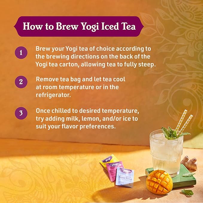 Yogi Tea Chai Rooibos Tea - 16 Tea Bags per Pack (6 Packs) - Spiced Organic Rooibos Tea - Provides Antioxidants - Caffeine-Free - Includes Cardamom, Cinnamon, Ginger & Clove